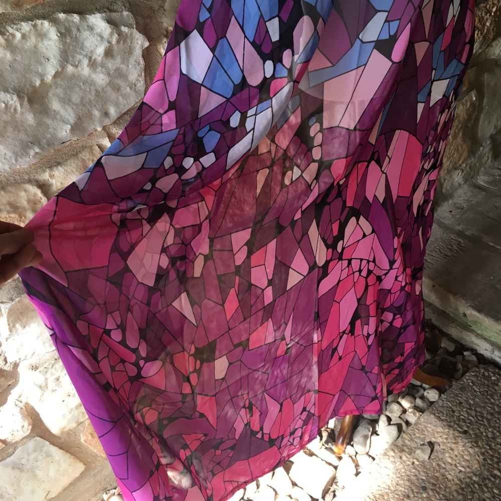 5⭐️Fave!! Purple Abstract Kimono Duster - Picture 8 of 8